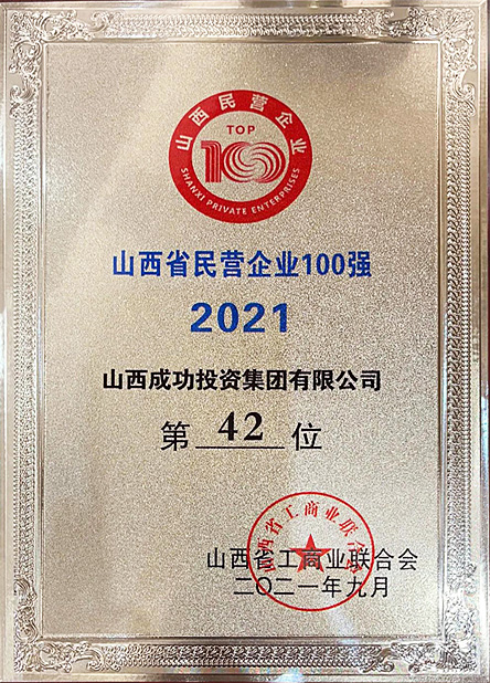 【2021】山西省民营企业100强